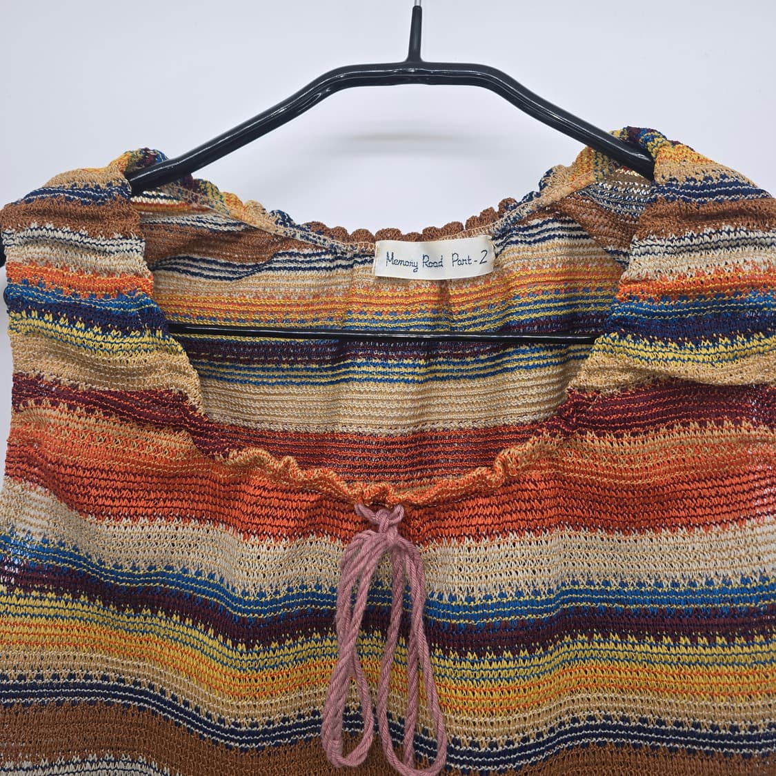 빈티지 에스닉 니트 튜닉 모리걸 하구미 무드 상품이미지9