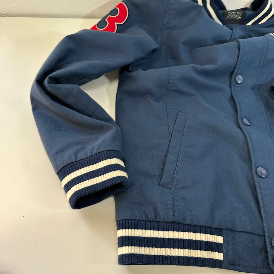 L 105 MLB 마이애미마린스 네이비 누빔 야구점퍼 상품이미지3