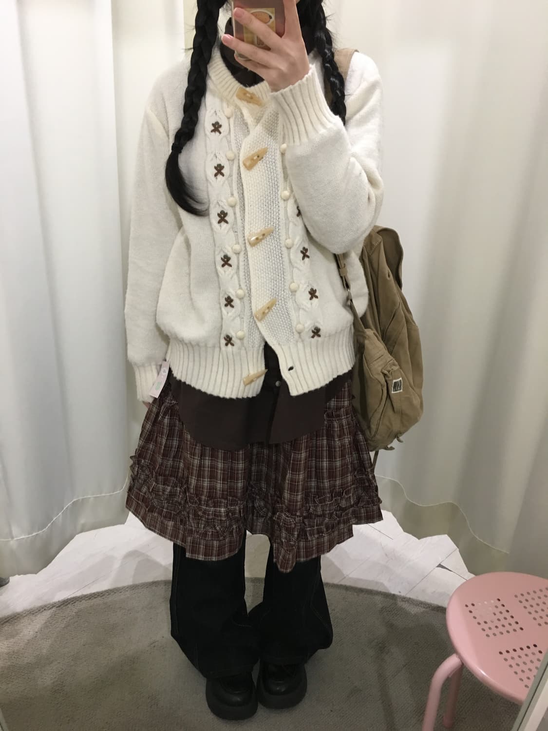 something by EDWIN 부츠컷 자수 데님 상품이미지5