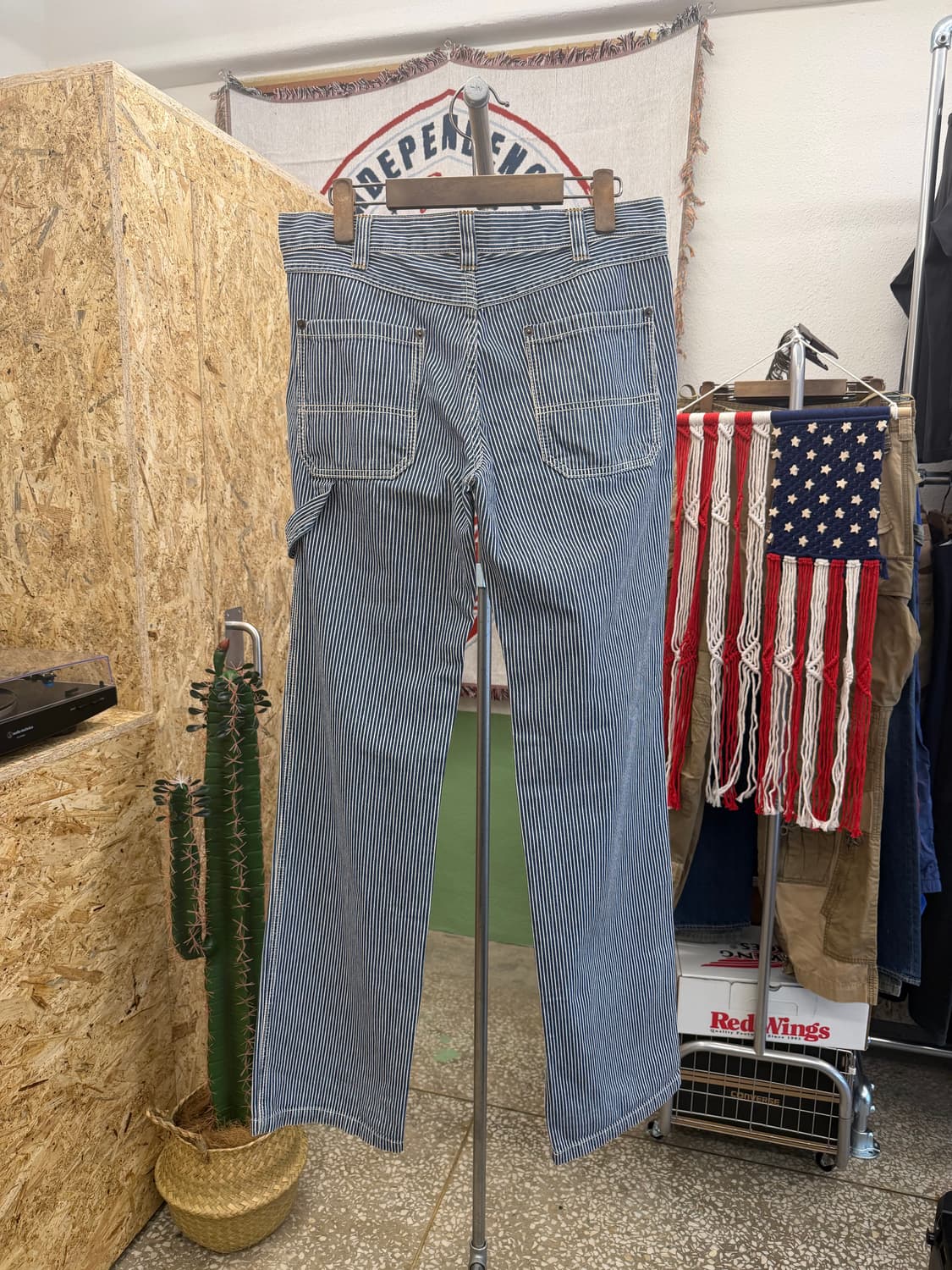 꼼사이즘 카펜터 스트라이프 데님팬츠 상품이미지5