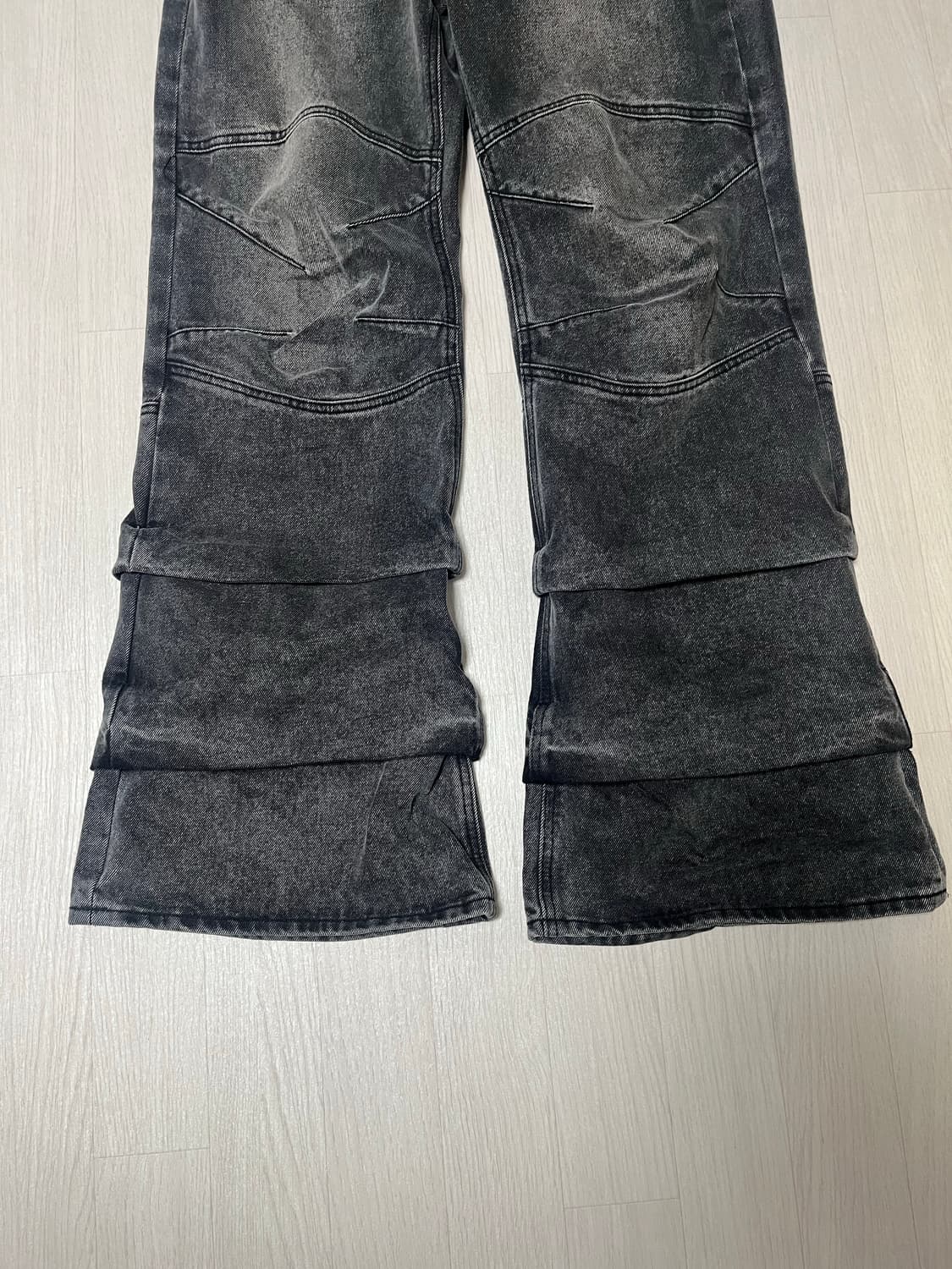 etce 스태킹 플레어 데님팬츠 L사이즈 상품이미지4