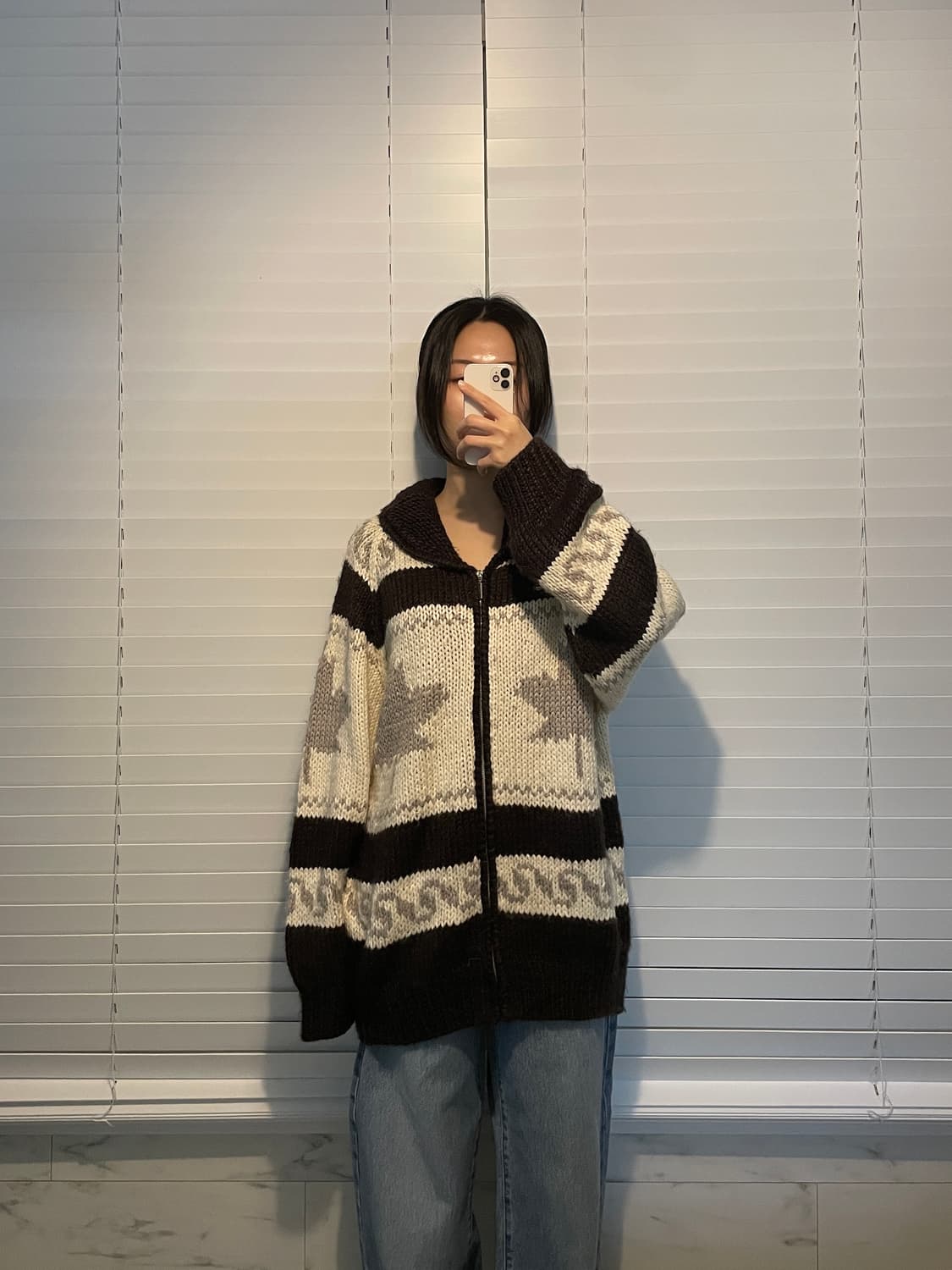 og 코위찬 집업 스웨터 상품이미지1