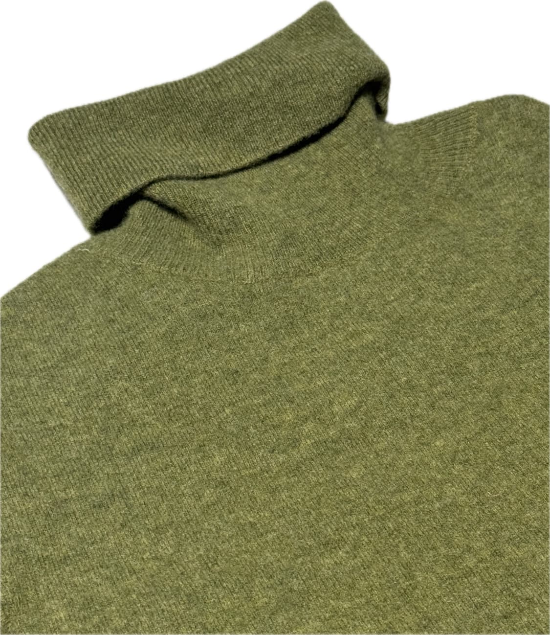 DKNY 모100% 터틀넥 니트 라임색 L사이즈 상품이미지2