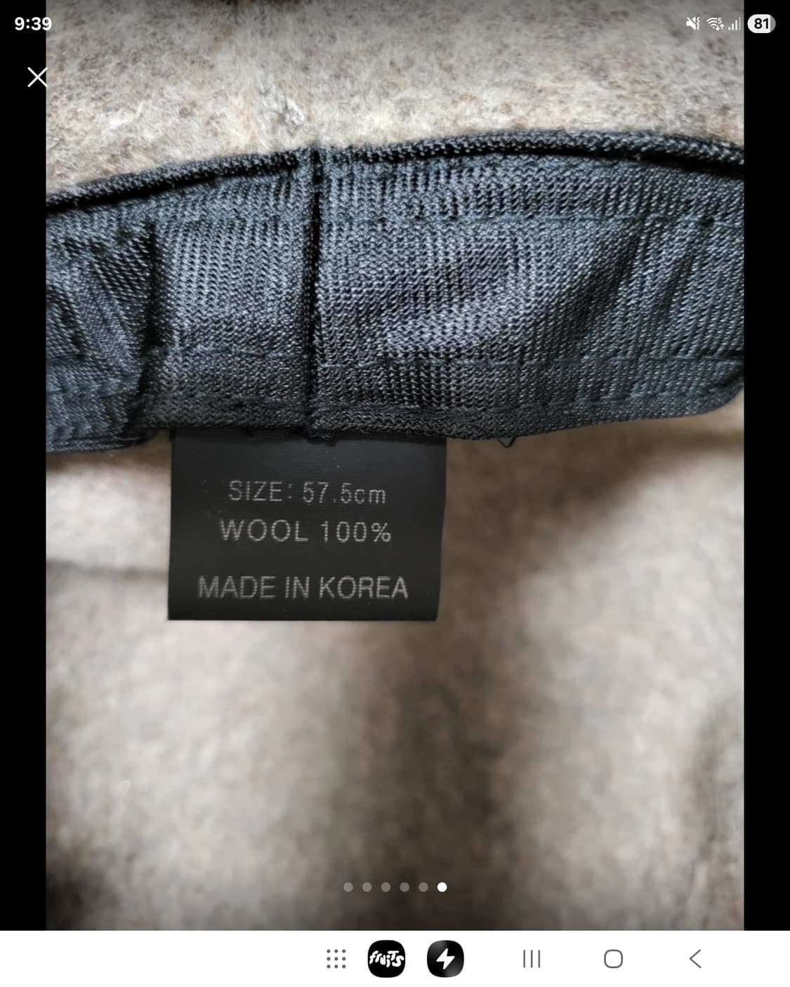 새상 울100% 클로슈 여성용 벙거지 모자 상품이미지6