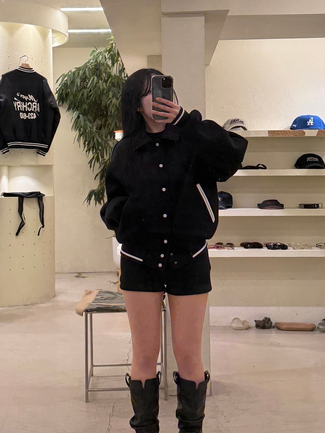 유니폼 브릿지 모직 미니멀 바시티 자켓 U265 상품이미지1