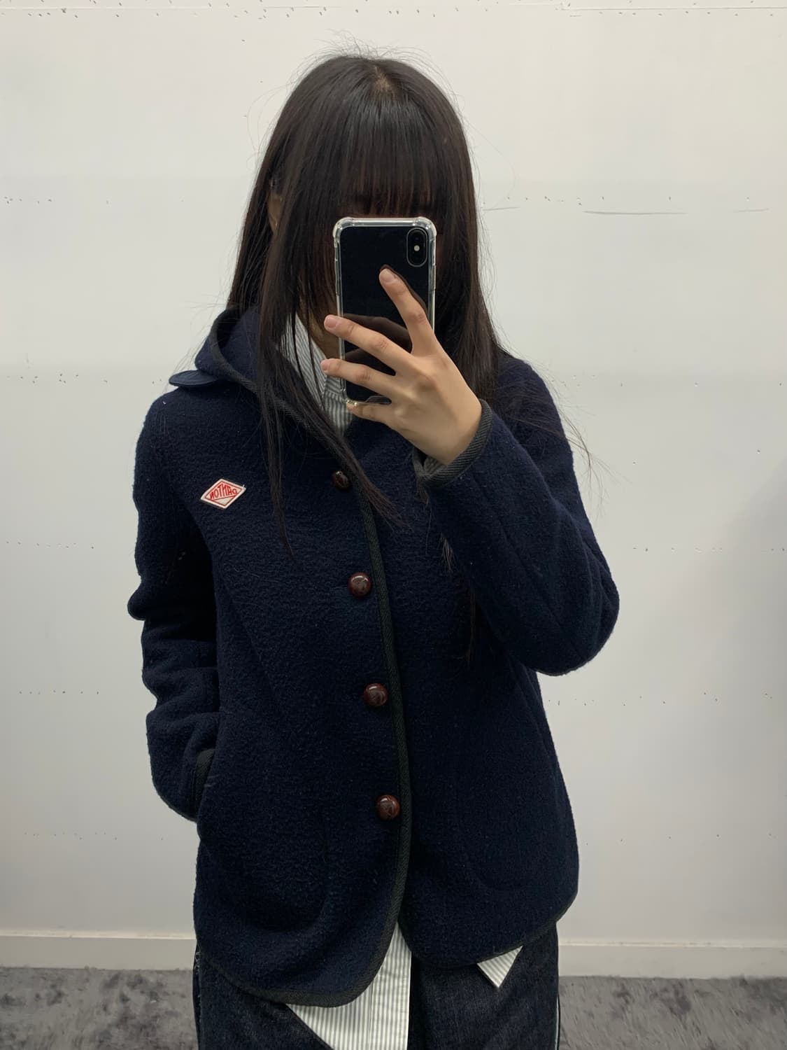 단톤 후드 울코트 상품이미지1