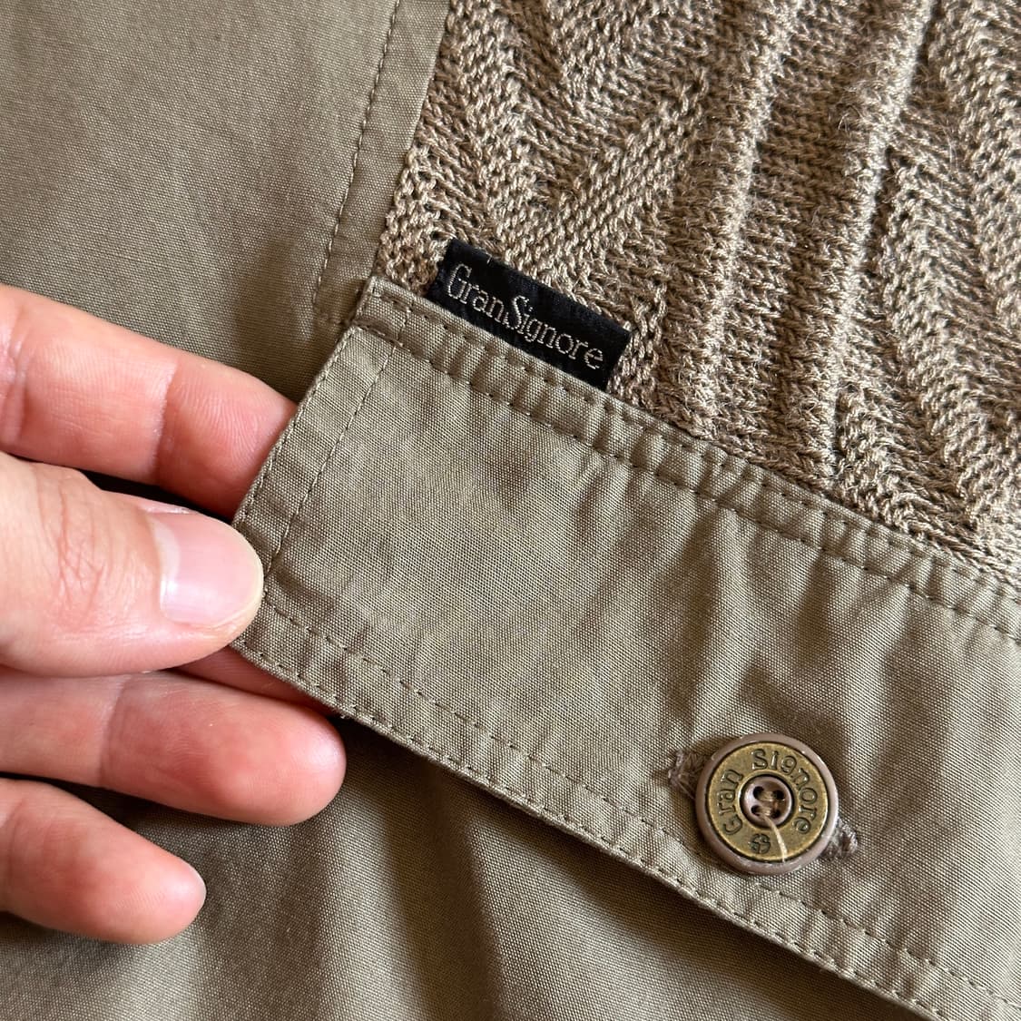 Gran Signore linen pocket 1/2 tee 상품이미지4