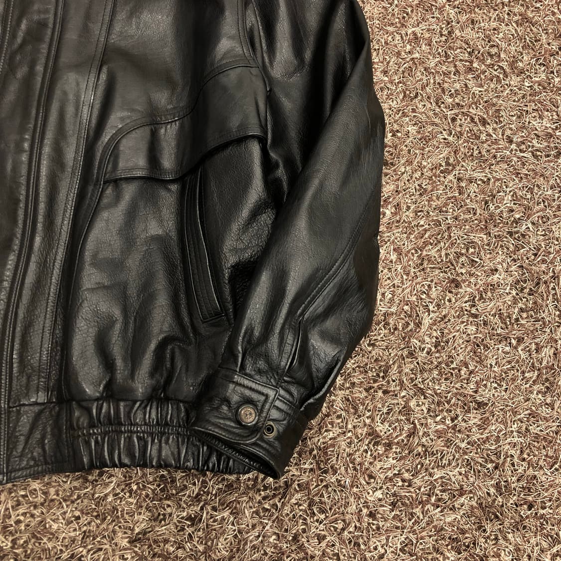 빈티지 소가죽 봄버 레더 가죽 자켓 상품이미지3