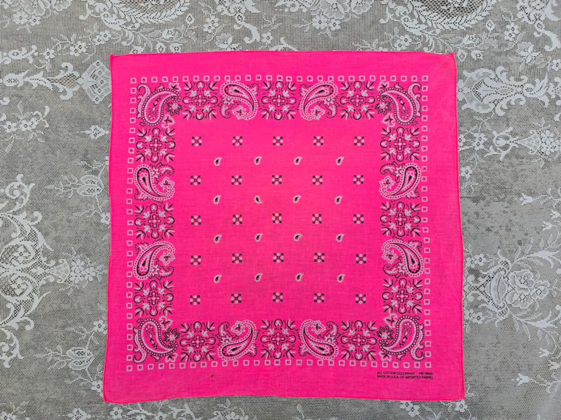 90s 미국산 페이즐리 반다나 패스트컬러 상품이미지1