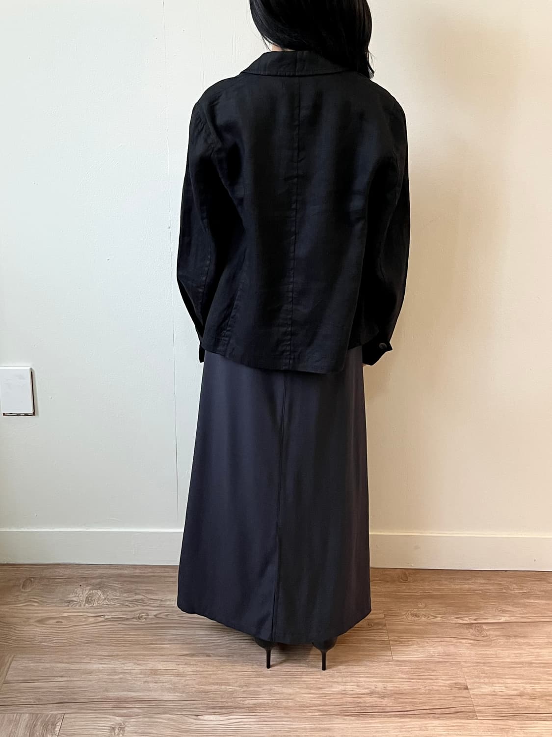 꼼데가르송 아카이브 린넨 블랙 자켓 상품이미지9