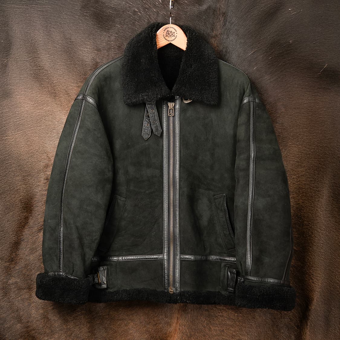 [100] 90s 빈티지 TYPE B3 양가죽 양털 무스탕  상품이미지1