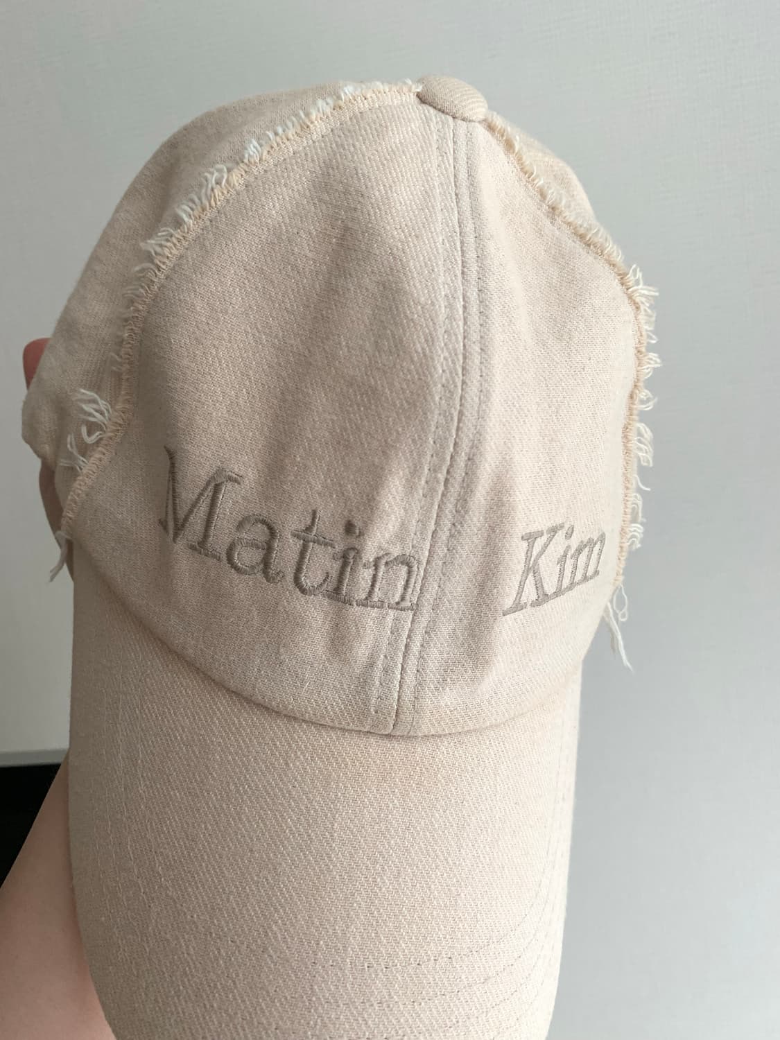 Matin Kim 베이지 볼캡 상품이미지5
