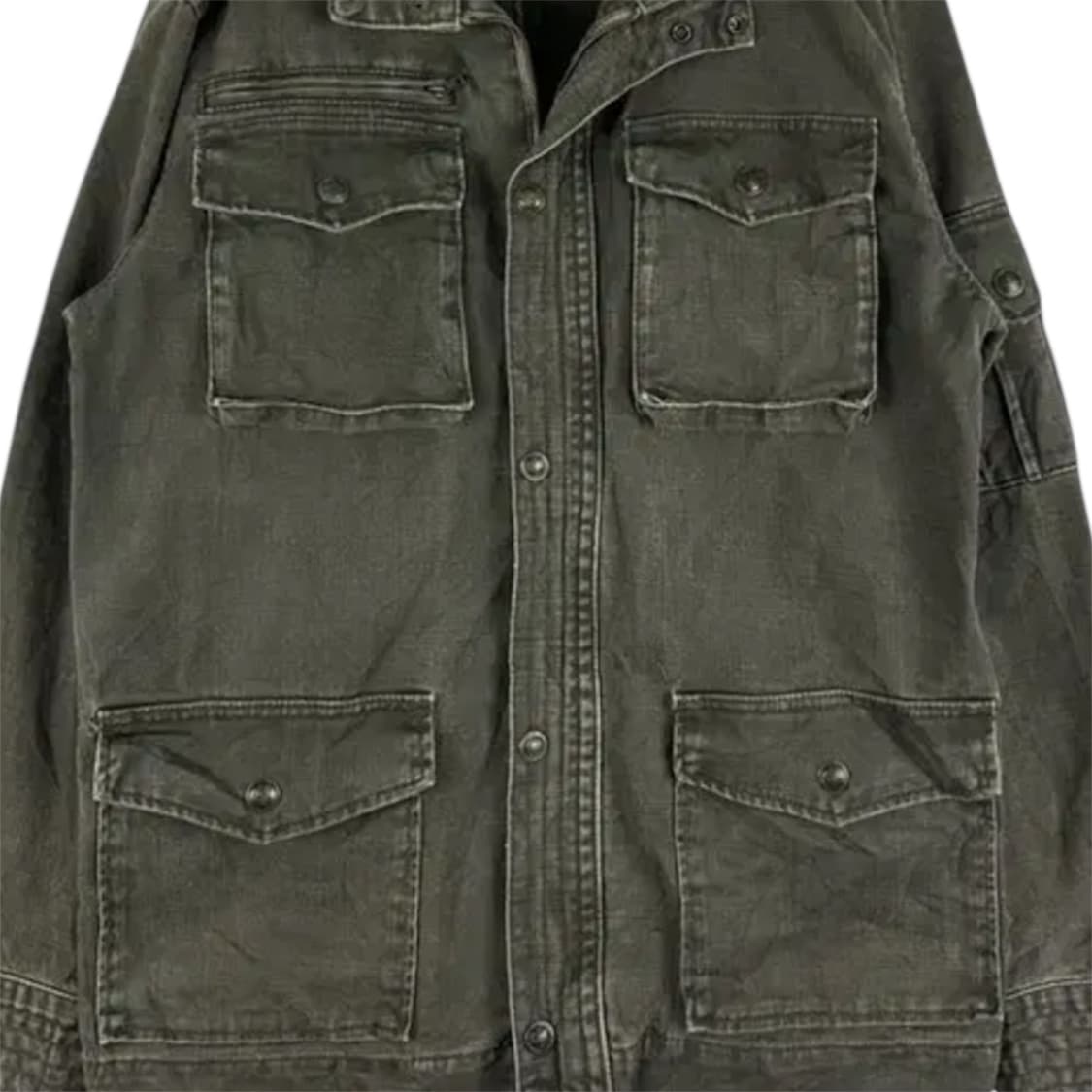 Khaki Multi-Pockets Worker Coat Jacket 상품이미지3