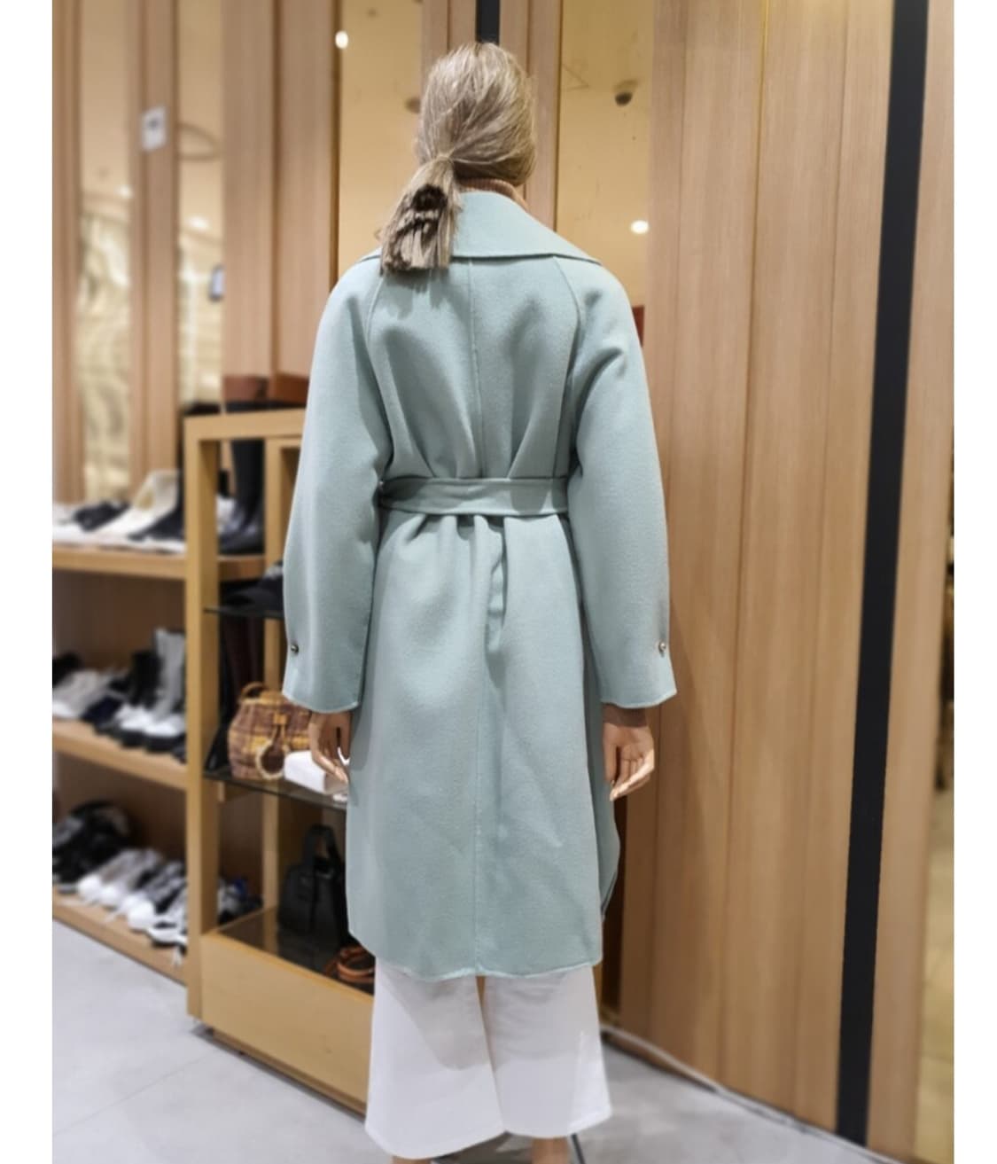 (에고이스트)진주소매 민트 핸드메이드 코트 상품이미지9