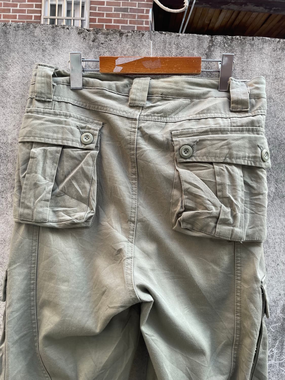 빈티지 올리브 카코팬츠 상품이미지7
