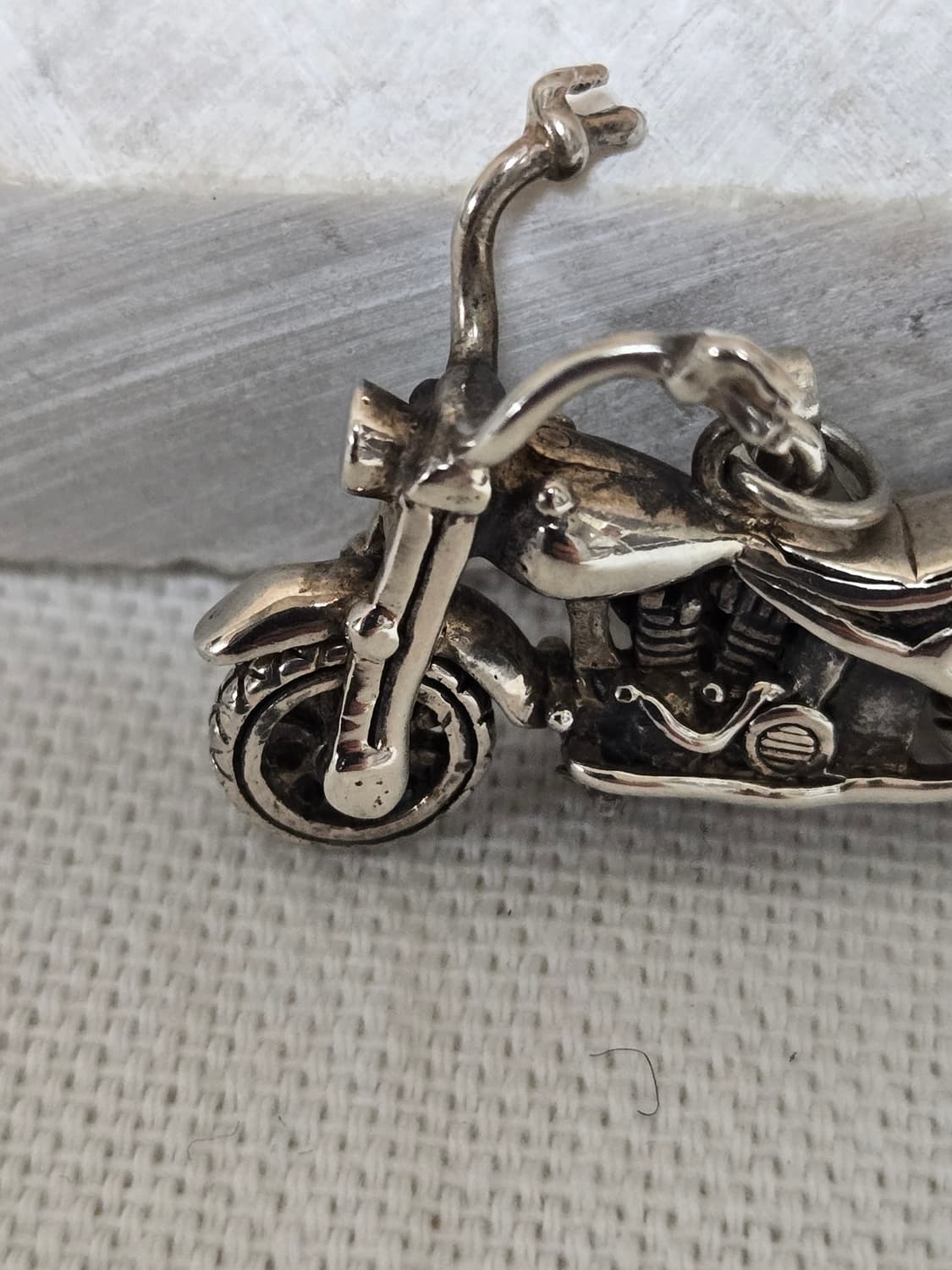 925 실버 빈티지 바이크 펜던트 / 미니 모터사이클 참 상품이미지3