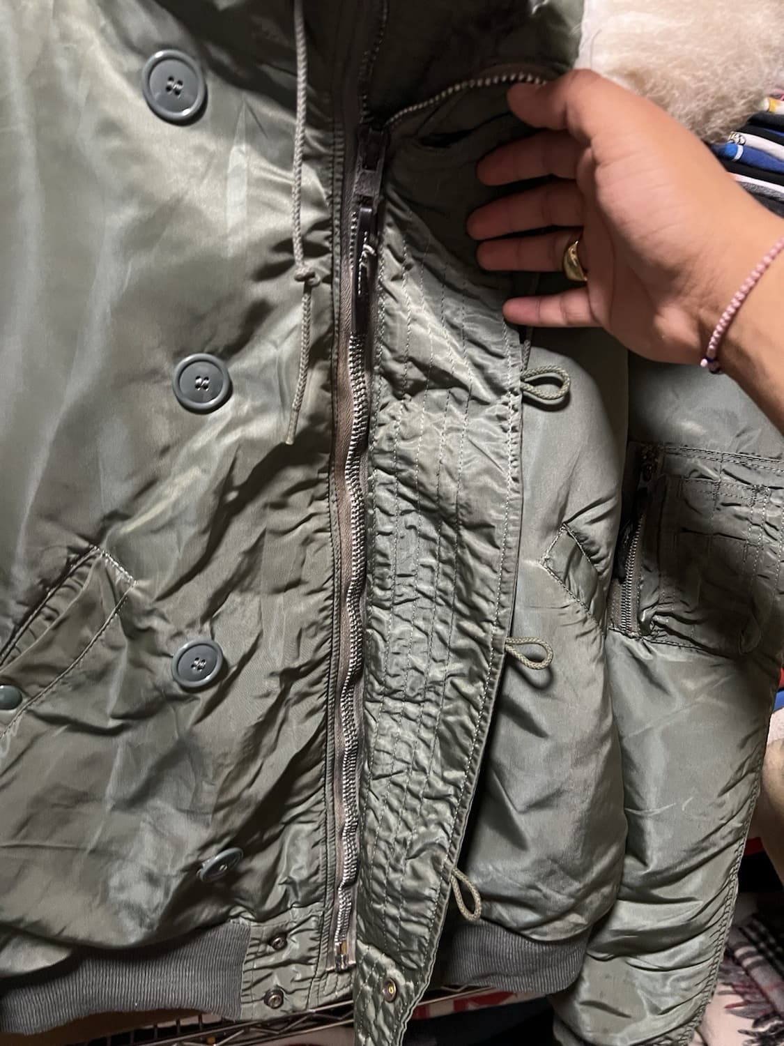 70s 알파 인더스트리 N-2B 헤비 플라잉 자켓 상품이미지4