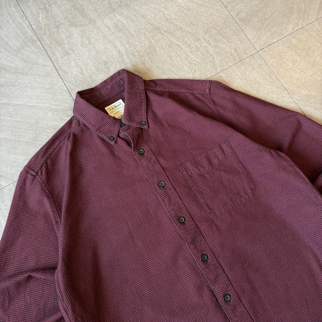 L.L.bean 정품 엘엘빈 체크 코튼 셔츠 상품이미지2