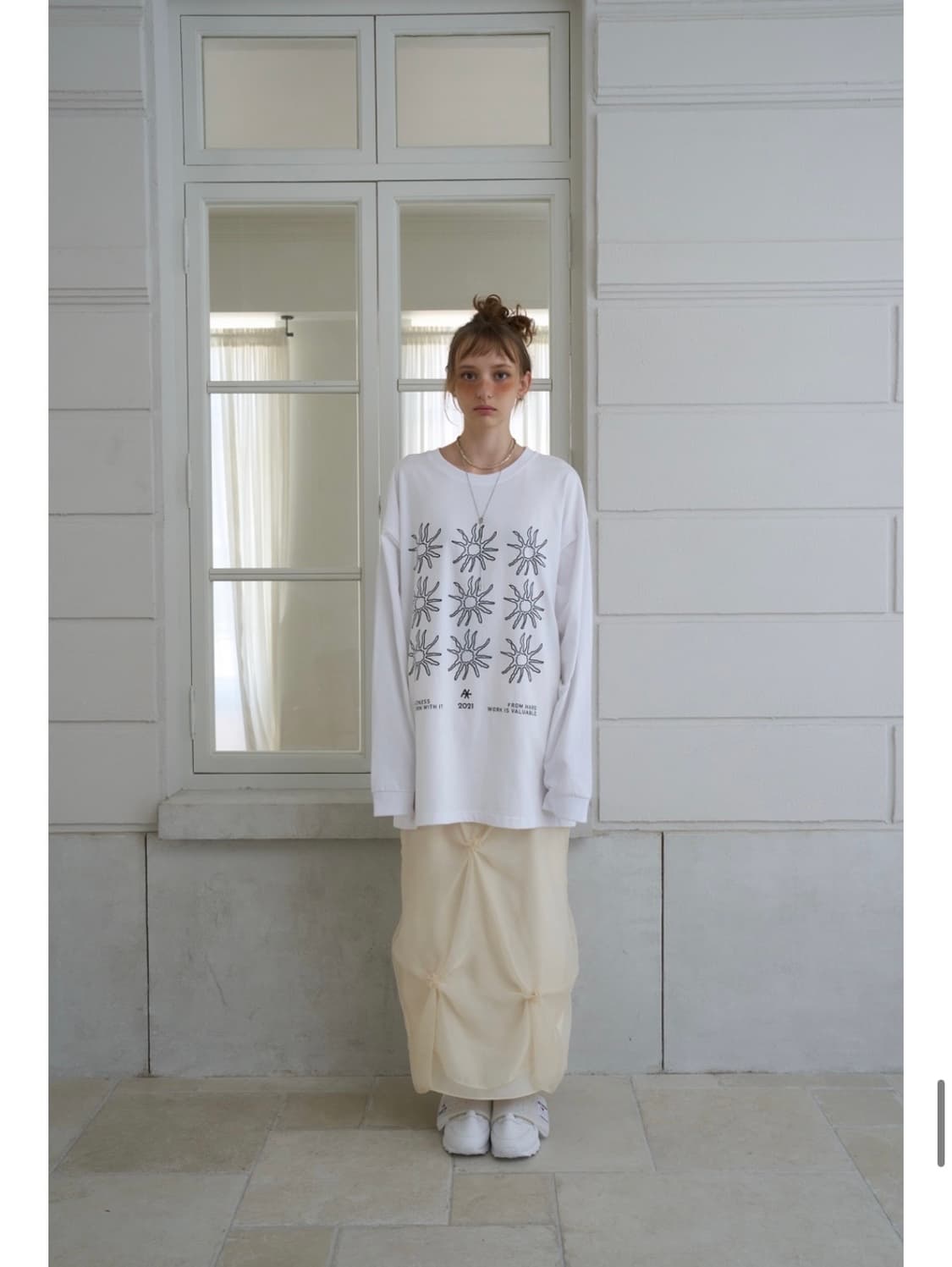 아우어솔티 오버핏 슬리브 티셔츠 상품이미지1