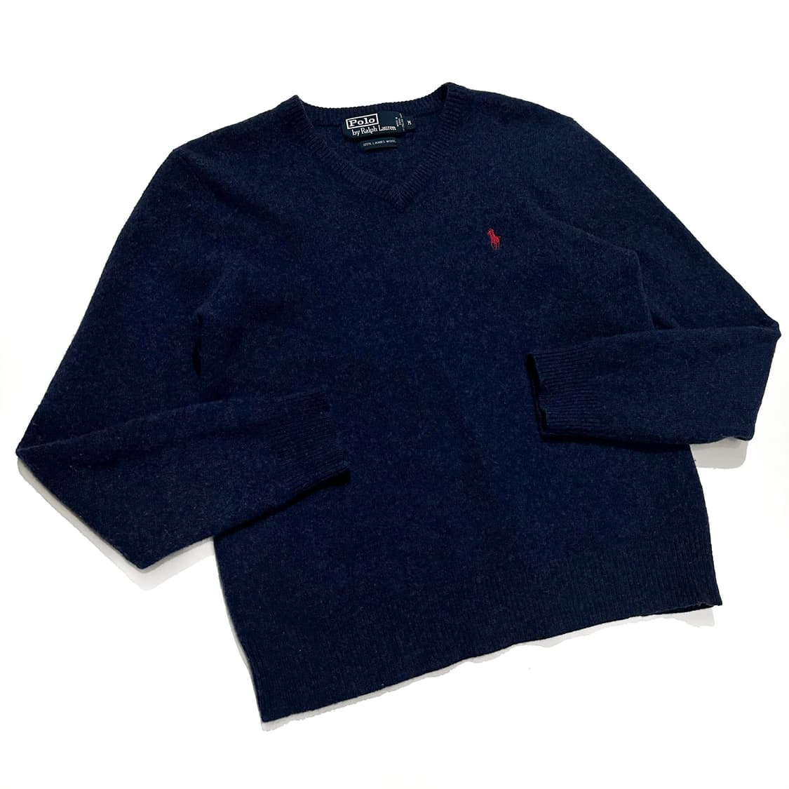 폴로 램스울 브이넥 니트 상품이미지1