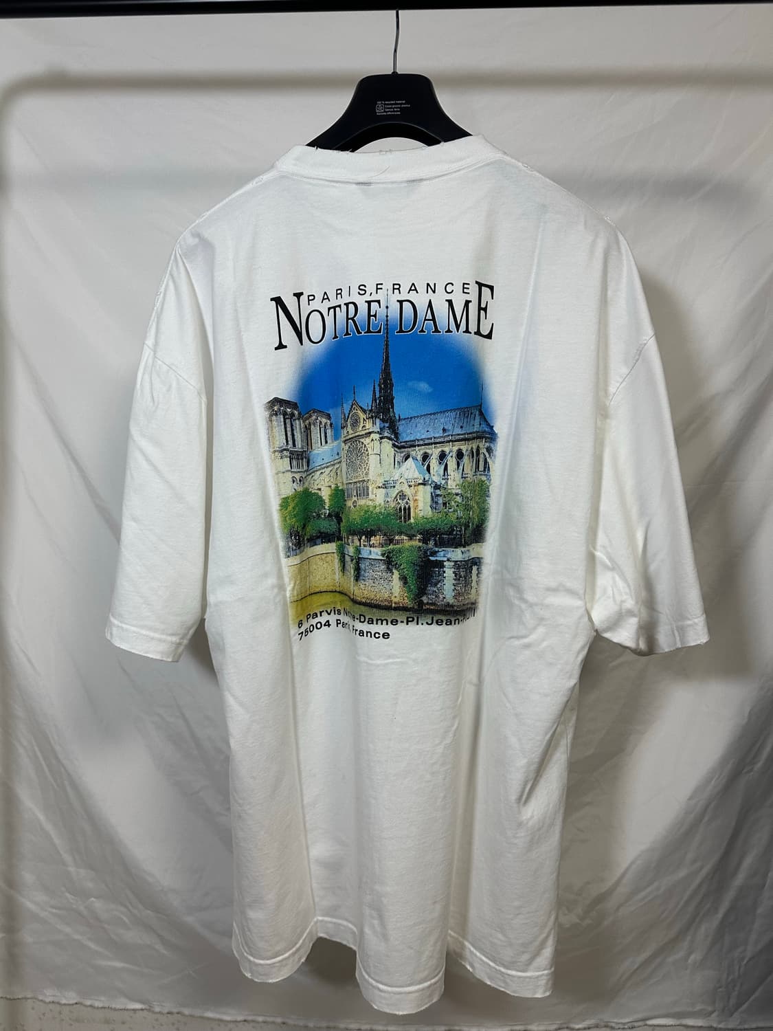 발렌시아가 사크레쾨르 로고 반팔 화이트 (S/105) 상품이미지2