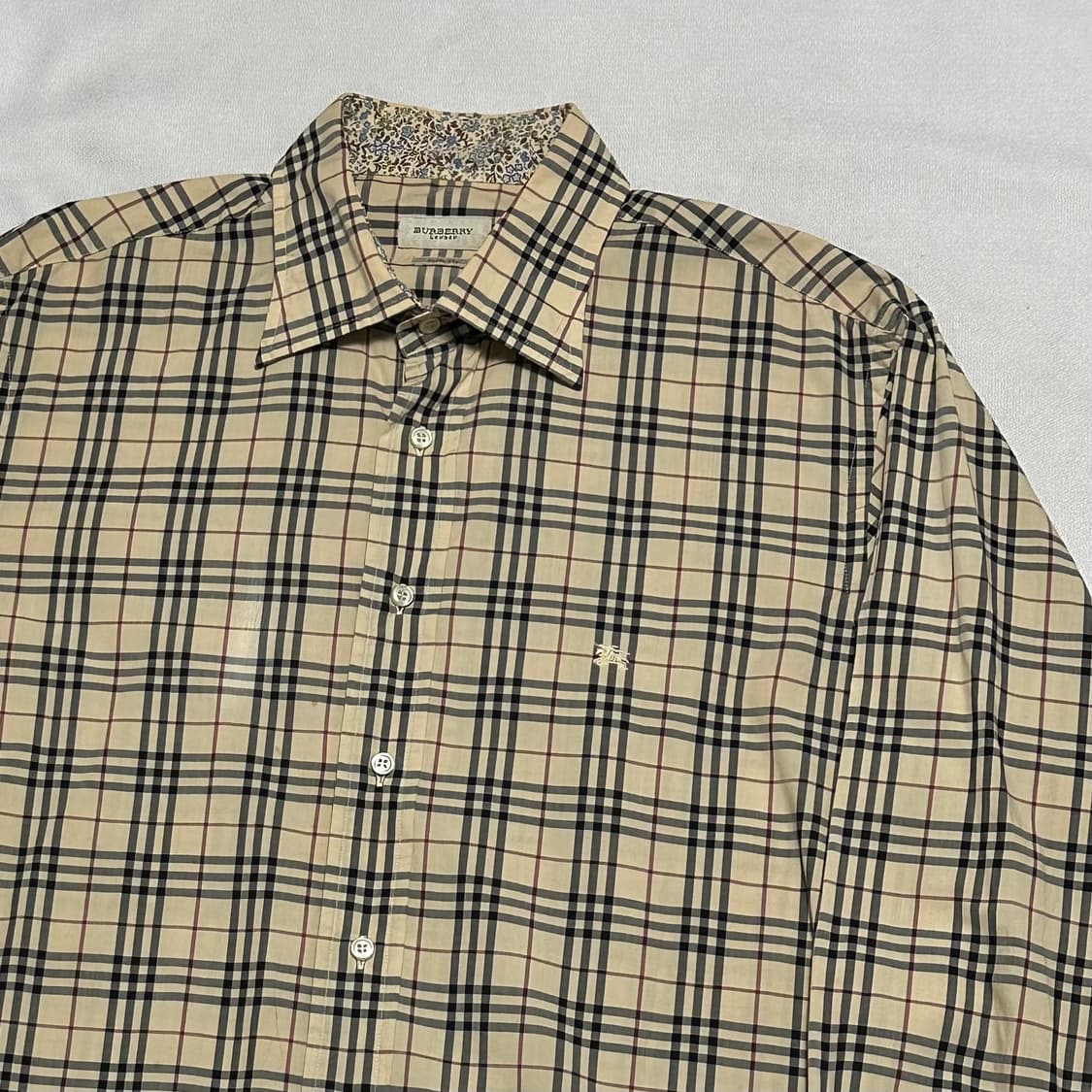 2XL 버버리 슬림핏 노바체크 셔츠 상품이미지1
