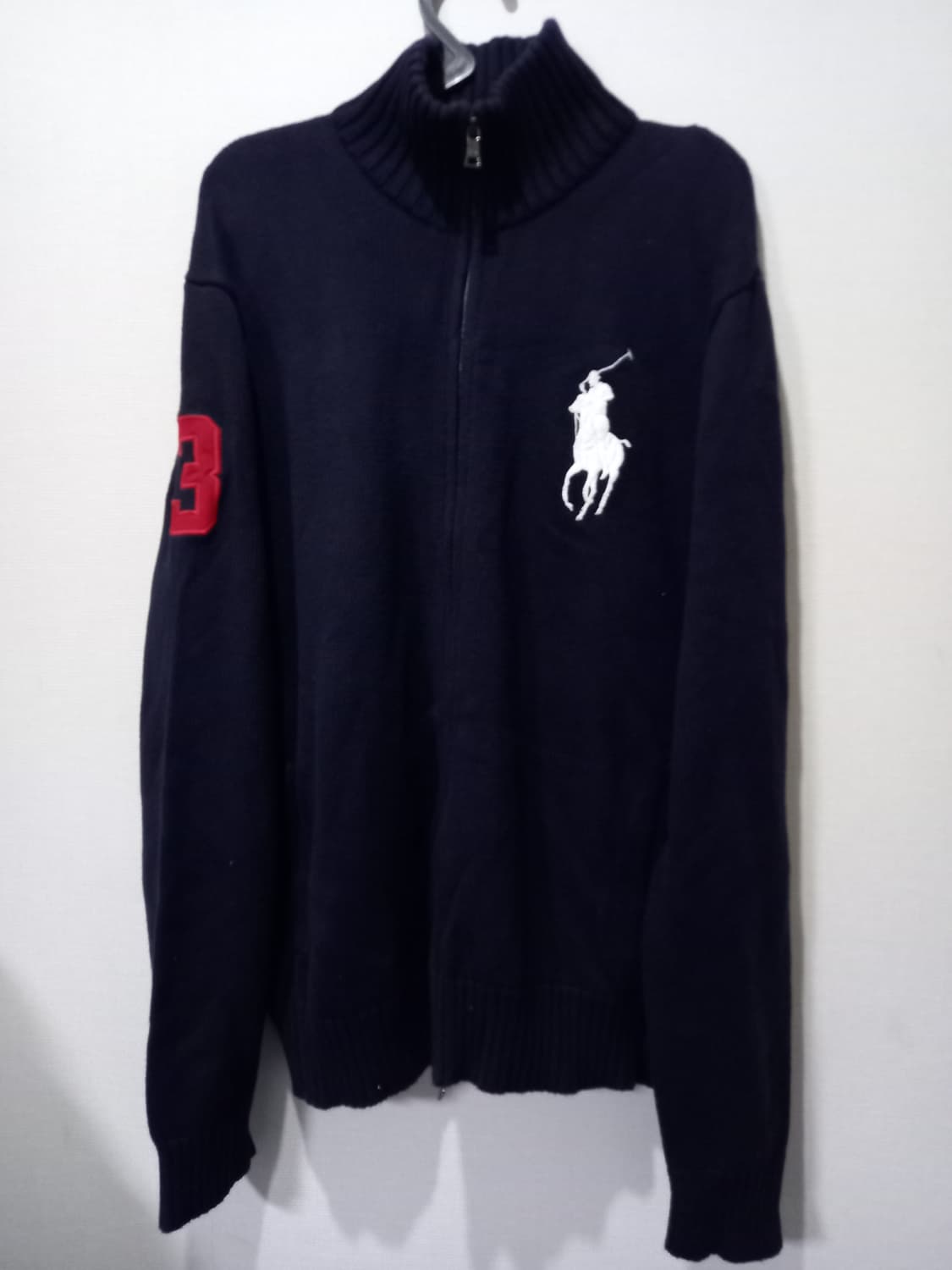 폴로 POLO  랄프로렌 네이비 니트 집업 110/XXL 상품이미지1