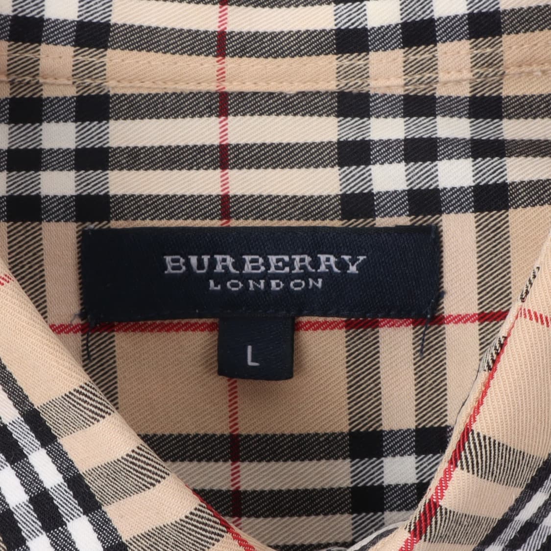 버버리 런던 베이지 노바체크 셔츠 상품이미지7