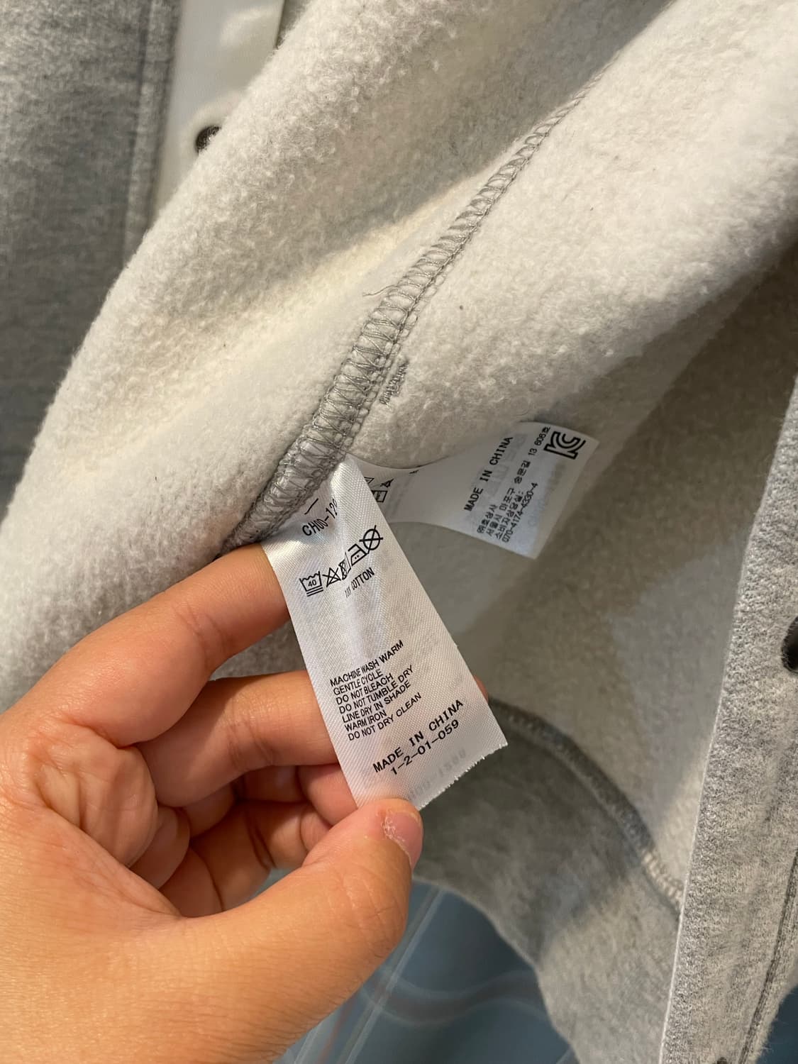 CHUMS 풀스냅 허리케인탑 스웨트셔츠 상품이미지7