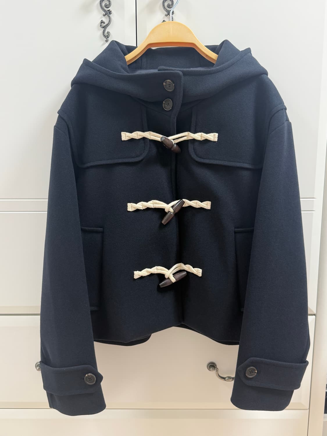 스파오 숏 더플 코트 네이비 S 상품이미지2