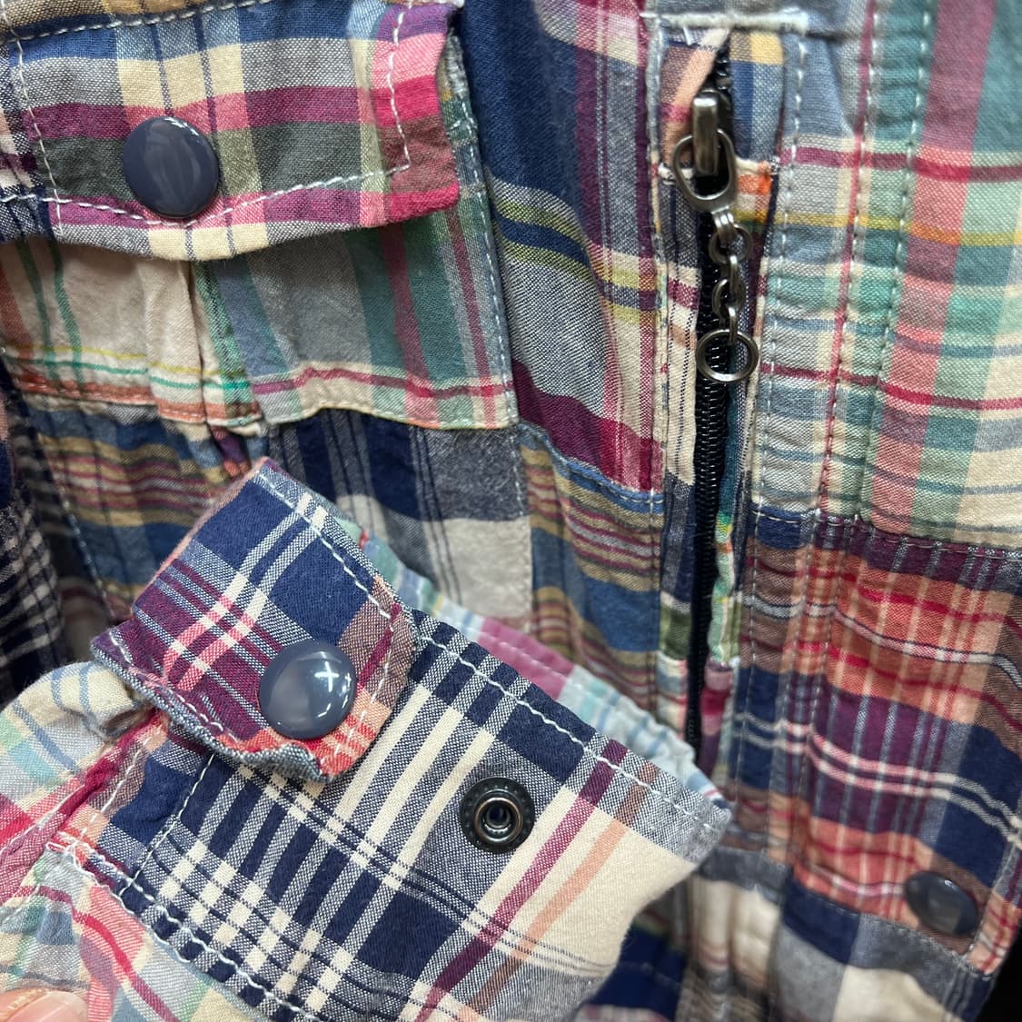 폴로랄프로렌 데님앤서플라이 마드라스 패치워크 자켓 상품이미지5