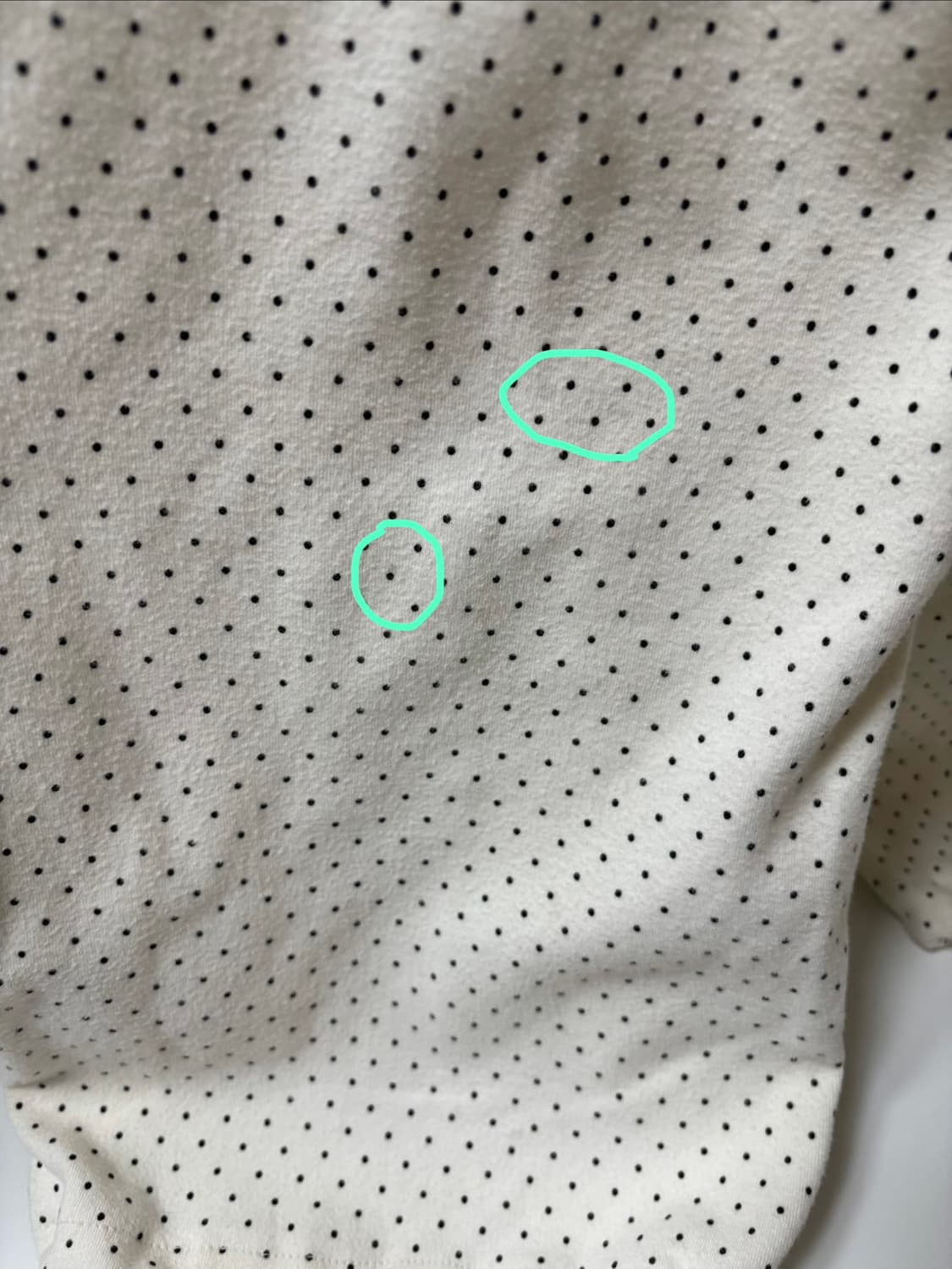 PESTO 페스토 SPRING SWEAT PANTS 아이보리 도트 팬츠 상품이미지4