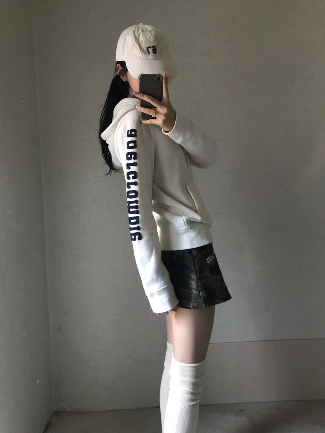 아베크롬비 아이보리 후드집업 상품이미지3