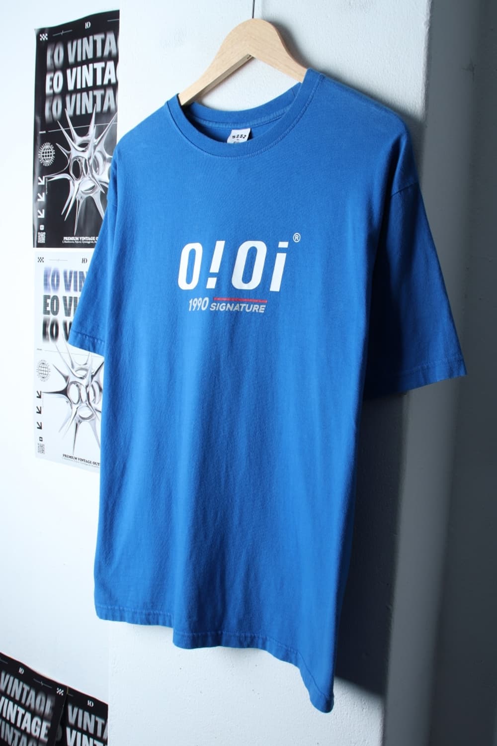(L-XL) 오아이오아이 반팔 티셔츠 빅로고 연블루 올드스쿨-H30510 상품이미지1