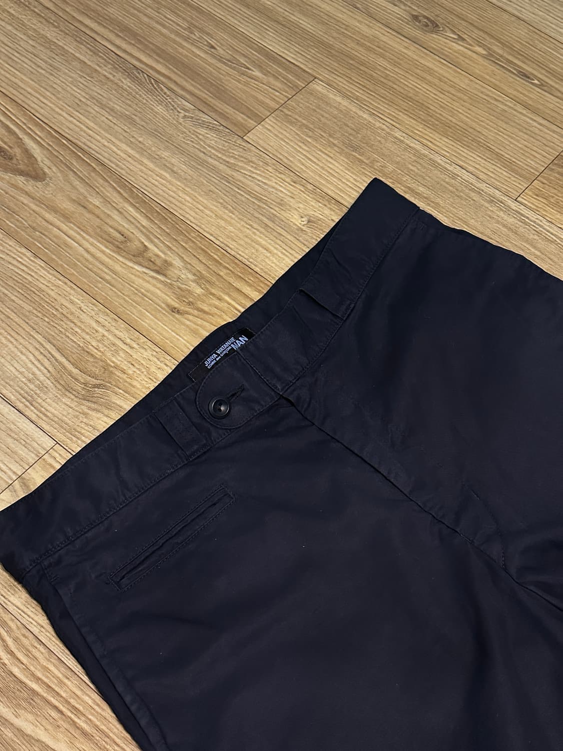 [L] 준야 와타나베 코튼 팬츠 네이비 상품이미지2
