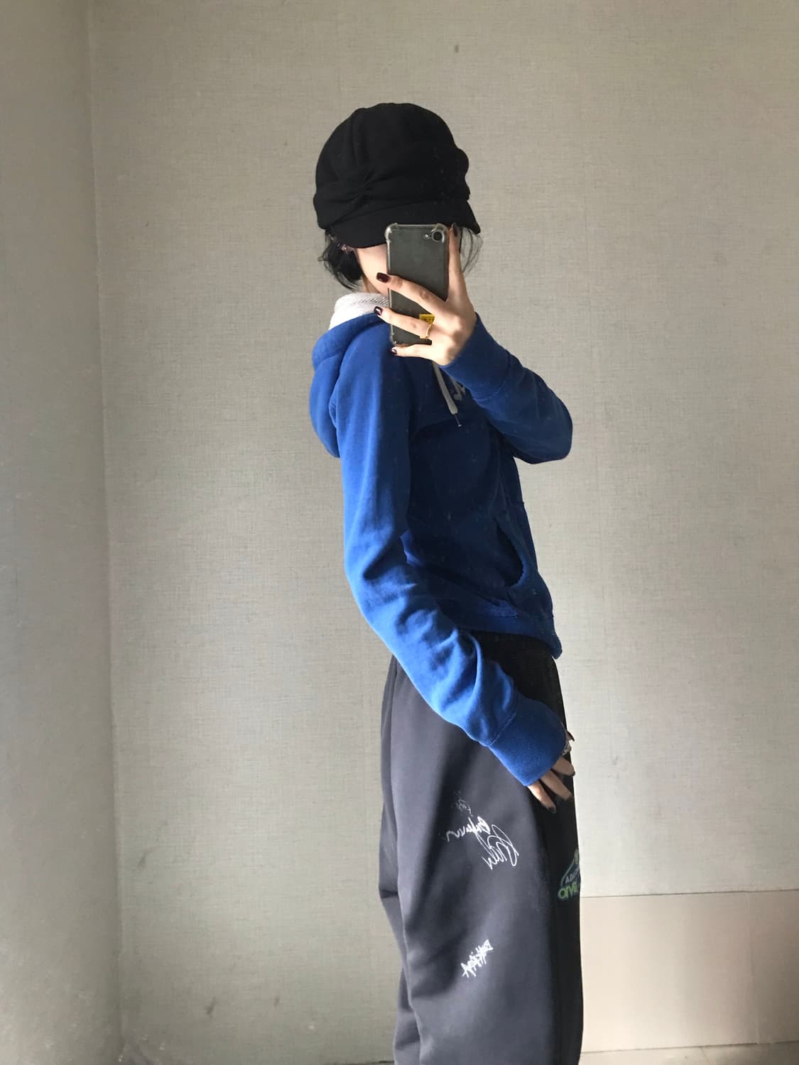 아베크롬비 블루 딱붙핏 후드집업 상품이미지4