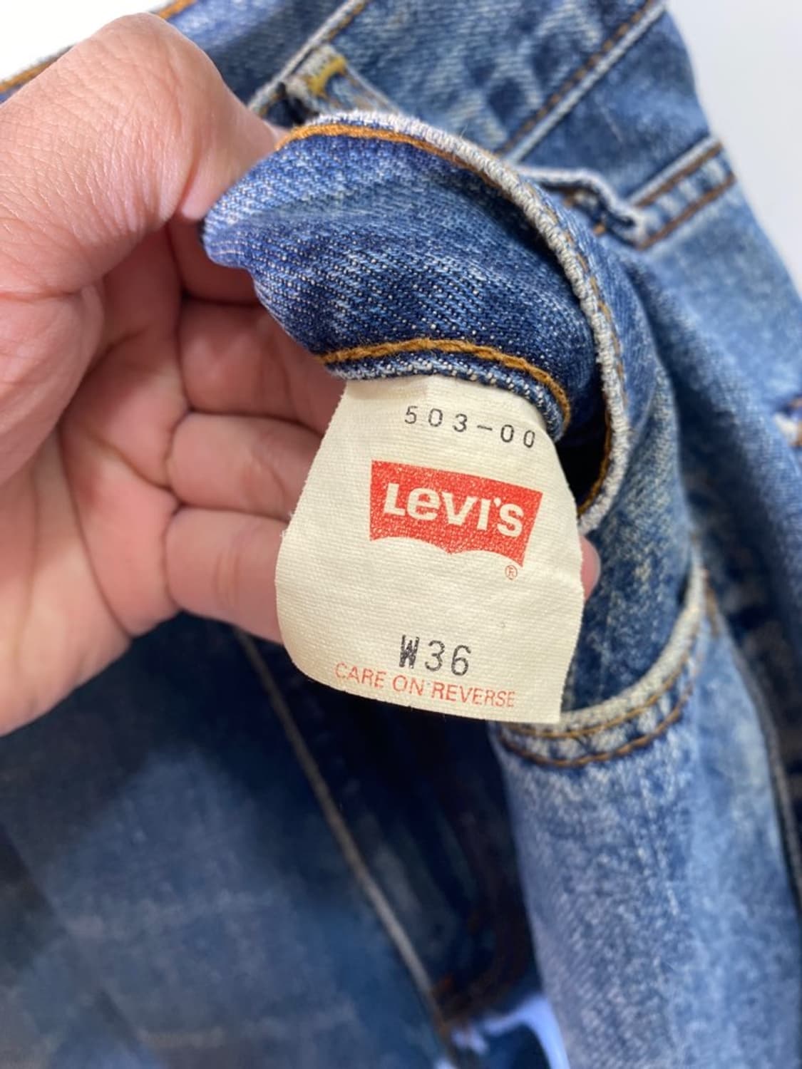 리바이스 503 워싱 데님 팬츠 상품이미지4