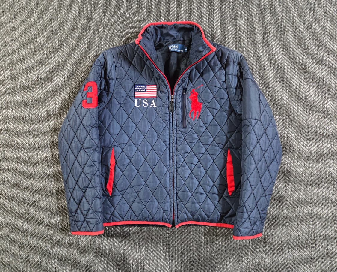 폴로 랄프로렌 빅포니 USA 성조기 퀼팅 자켓 상품이미지2