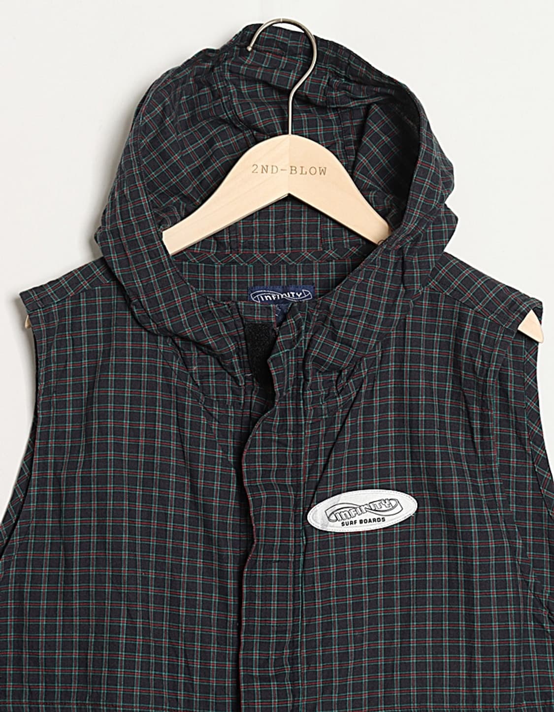 Infinity SURFBOARDS Check Hooded Vest 상품이미지2