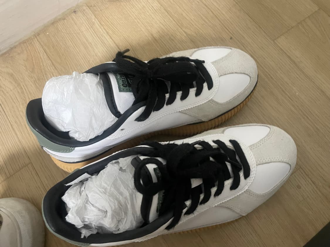 오니츠카타이거 멜리시티 화이트/라이켄그린 240 상품이미지2