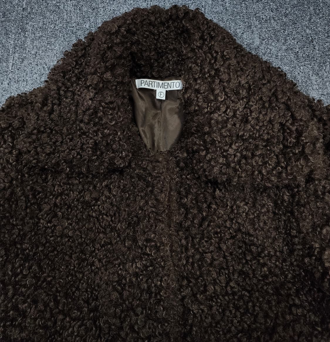 파르티멘토 와이드 카라 플러피 퍼 자켓 F 상품이미지4