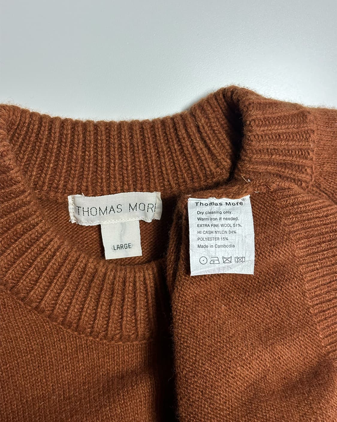 토마스모어 니트 브라운 상품이미지4