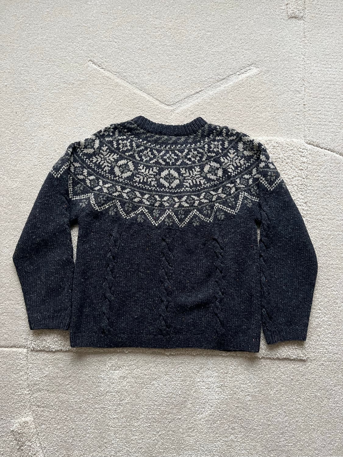 90s 엘엘빈 울 실크 페어아일 니트 (105) 상품이미지7