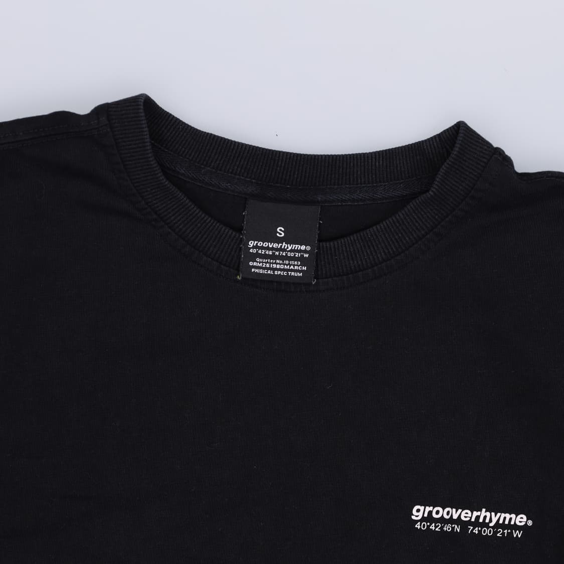 S 그루브라임 블랙 긴팔티 0317H1 상품이미지3