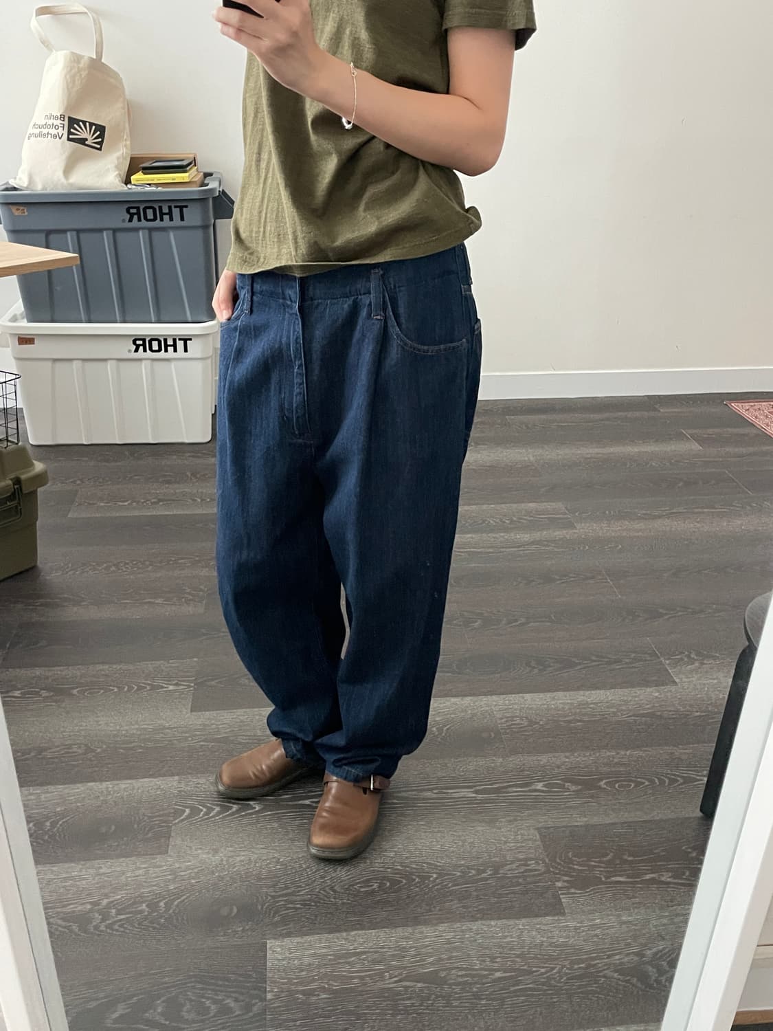 uniqlo jpn pintuck denim 상품이미지2