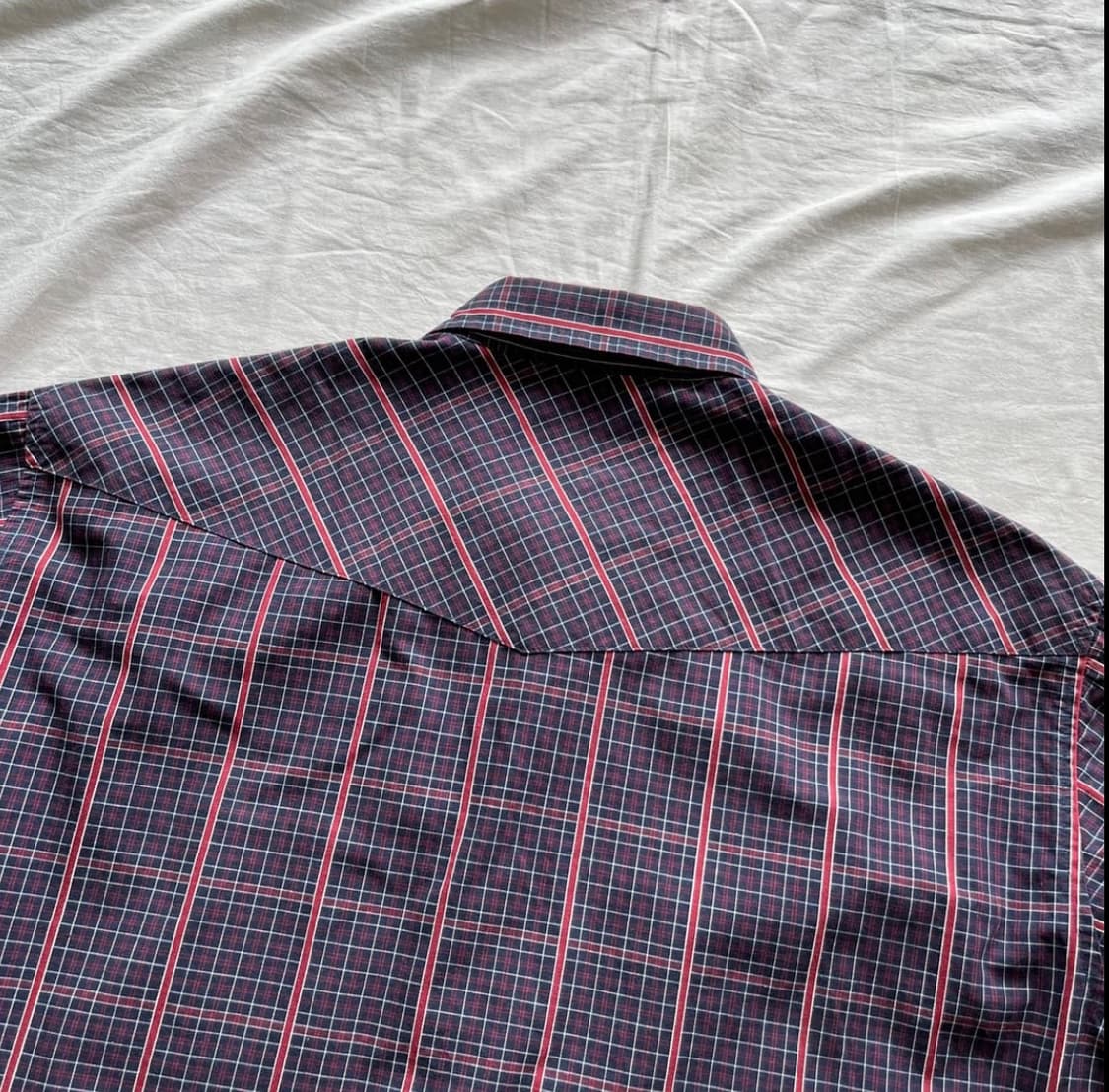 90s 올드 스투시 USA MADE 웨스턴 체크 셔츠 상품이미지7