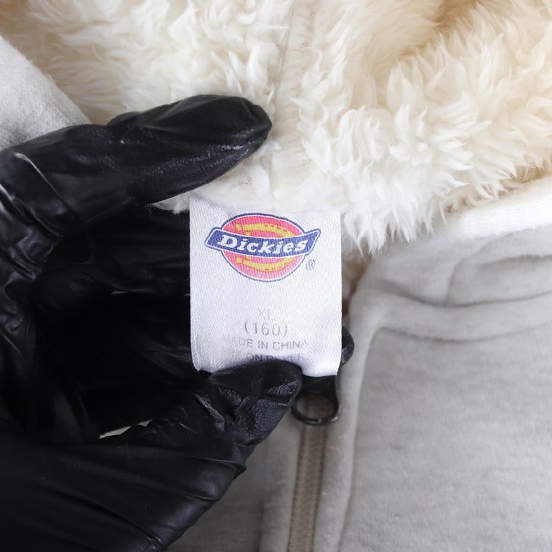 디키즈 1922 빅로고 양털 후드 집업 160 상품이미지5