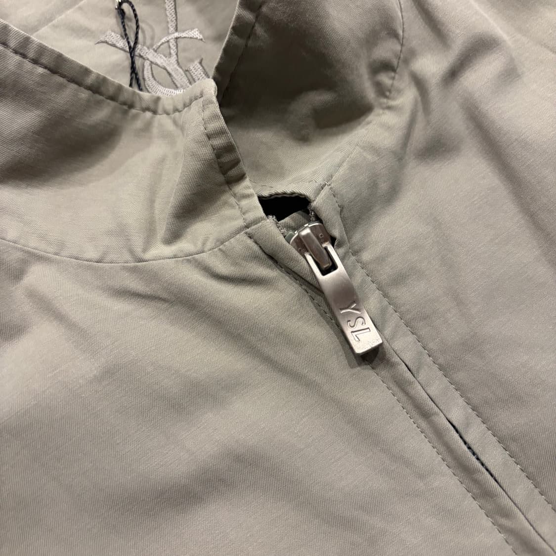 [L] 입생로랑 폴리 카키색 봄버 자켓 C12 상품이미지5