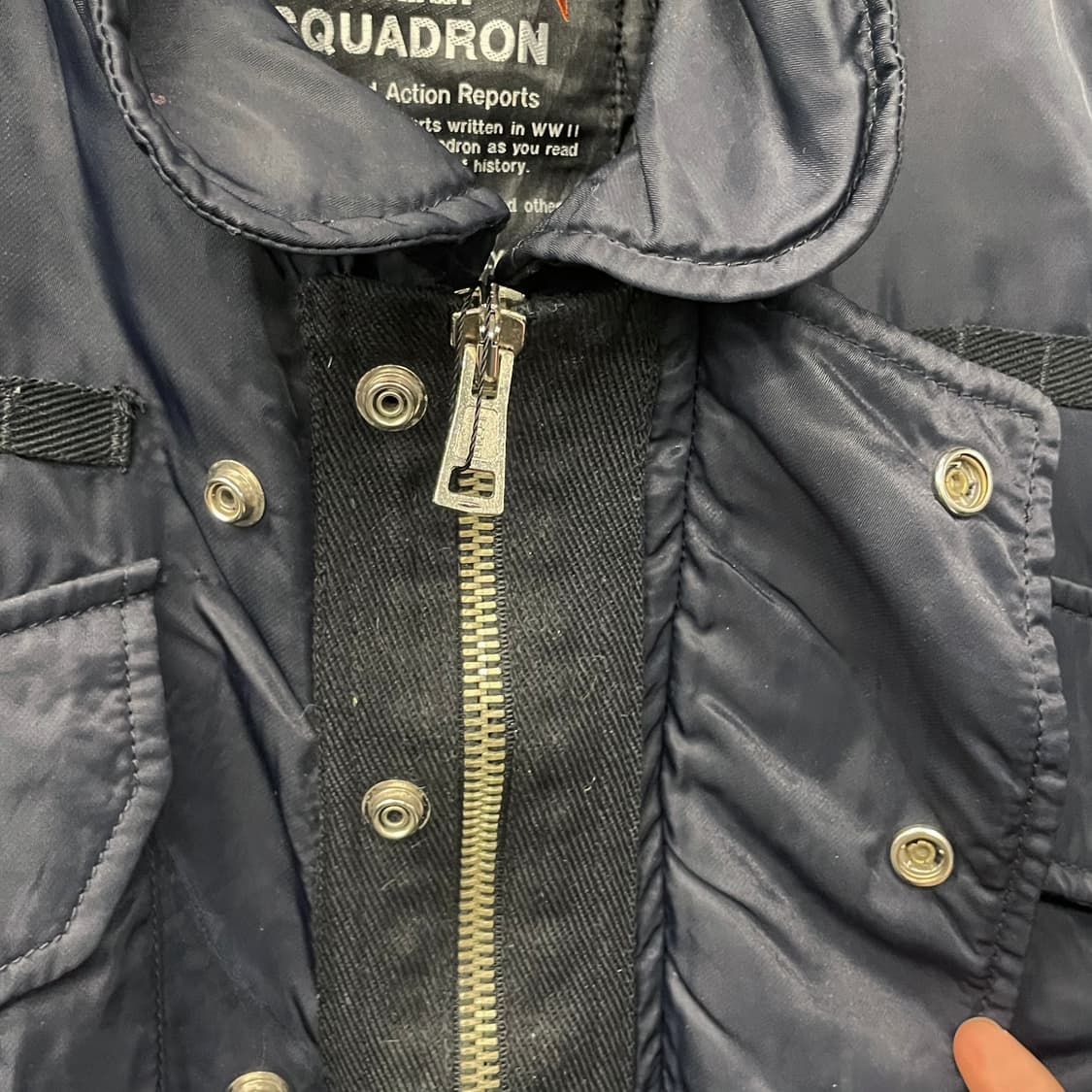 Schott 쇼트 플라이트 타입 가먼트 내피 퀼팅 조끼 베스트 N58 상품이미지7