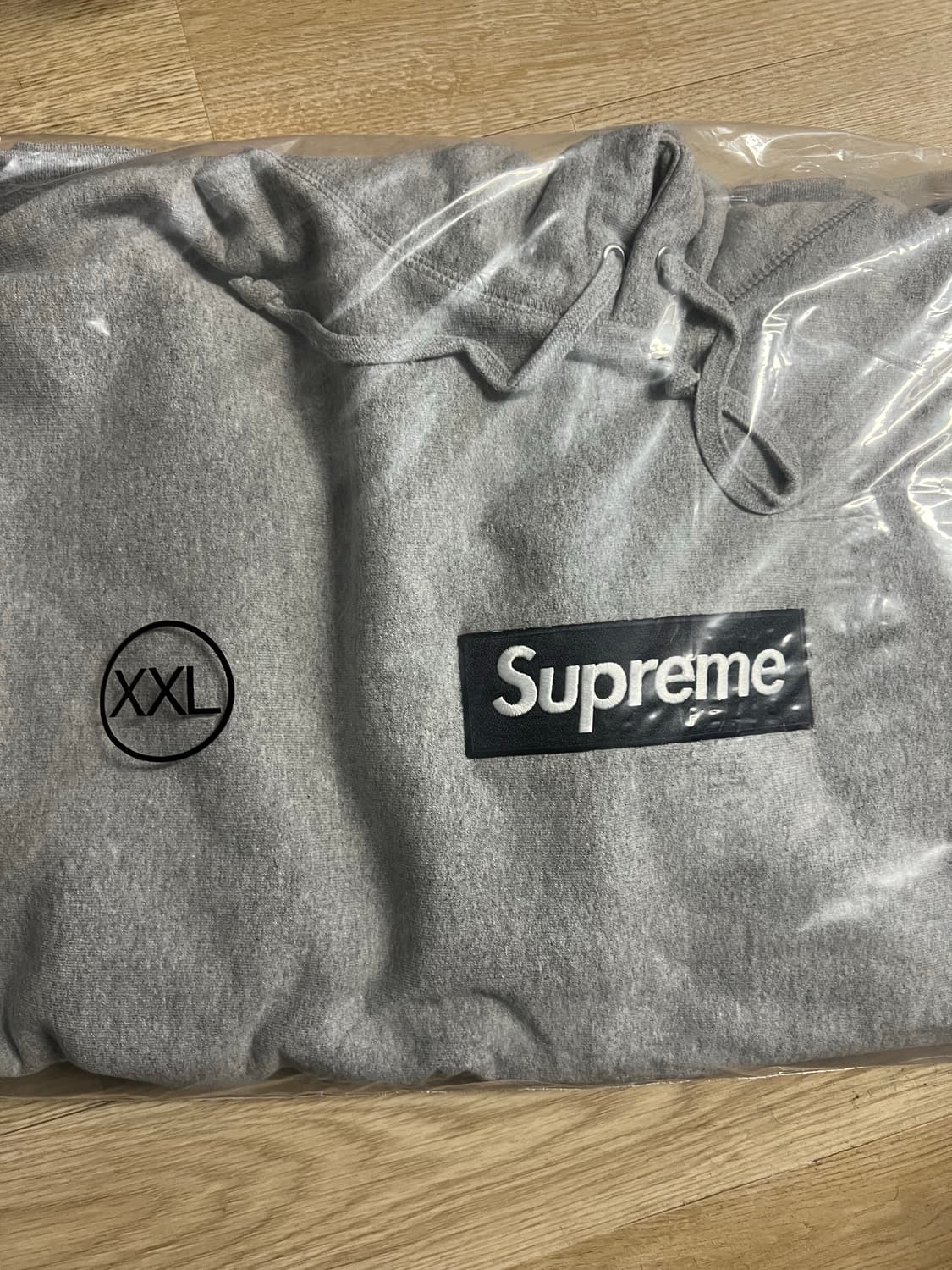 (새제품/XXL) 슈프림 박스로고 후드 그레이 상품이미지2
